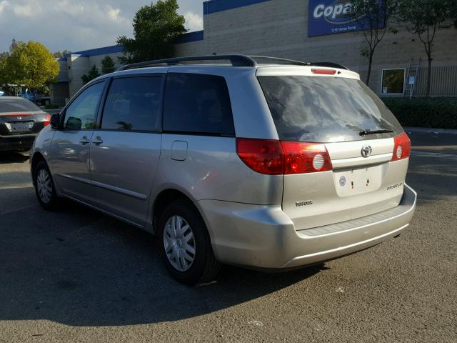 5TDZA23C96S412736 - 2006 TOYOTA SIENNA CE GRAY photo 3