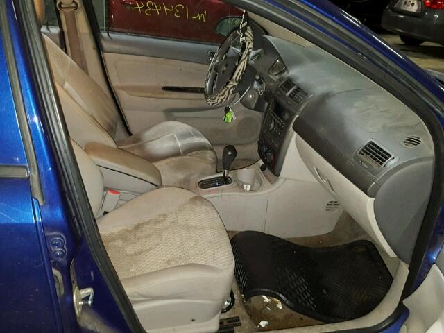 1G1AL55F377147686 - 2007 CHEVROLET COBALT LT BLUE photo 5