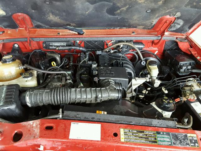 4F4YR12D24TM04945 - 2004 MAZDA B2300 RED photo 7