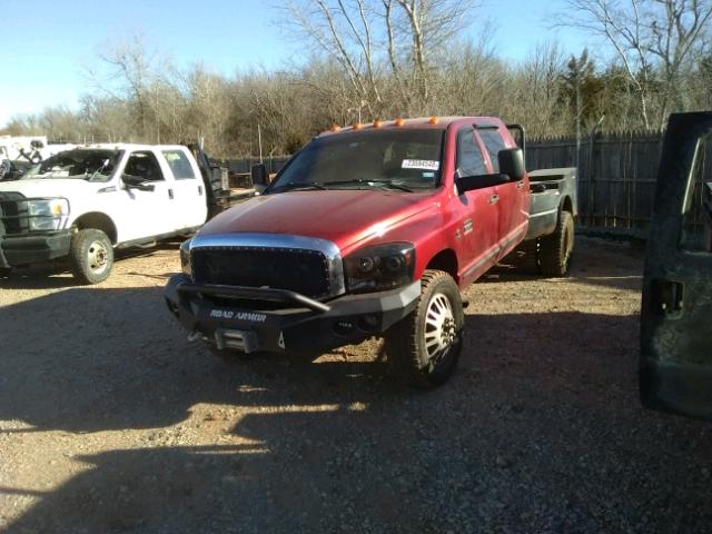 3D7MX49C57G736896 - 2007 DODGE RAM 3500 RED photo 2