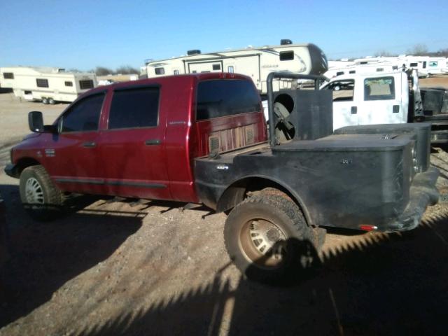 3D7MX49C57G736896 - 2007 DODGE RAM 3500 RED photo 3