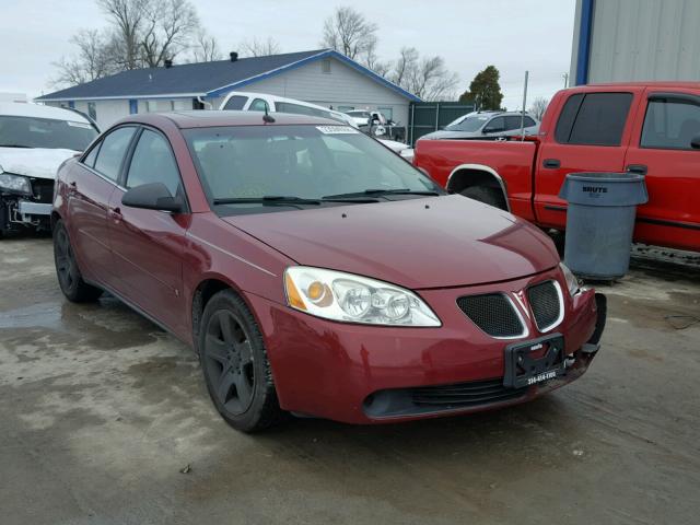 1G2ZG57B184252825 - 2008 PONTIAC G6 BASE MAROON photo 1