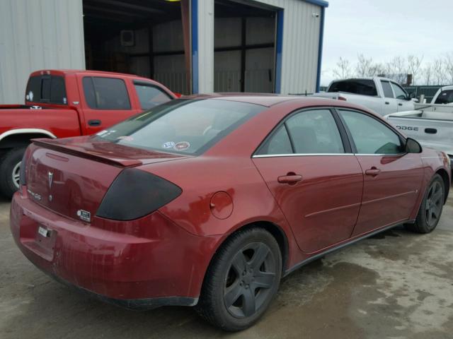 1G2ZG57B184252825 - 2008 PONTIAC G6 BASE MAROON photo 4