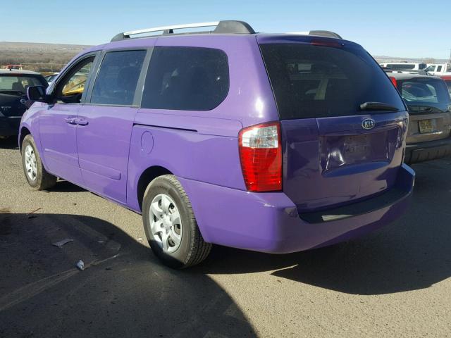 KNDMB233166039599 - 2006 KIA SEDONA EX PURPLE photo 3