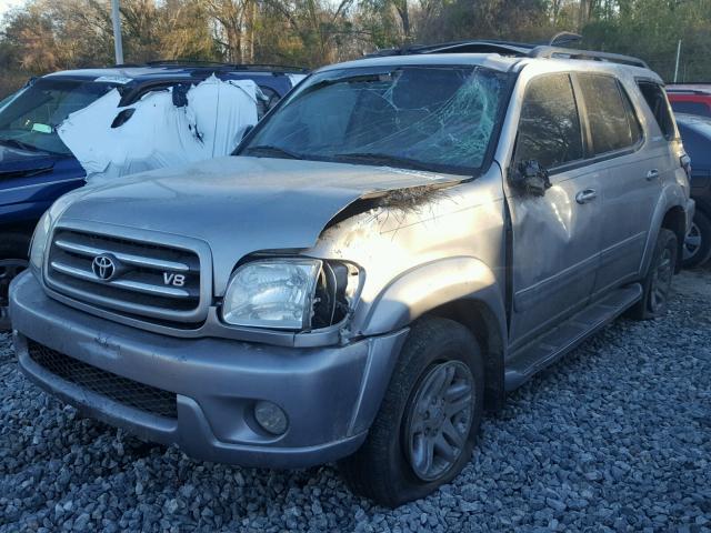 5TDZT38AX3S182286 - 2003 TOYOTA SEQUOIA LI GRAY photo 2