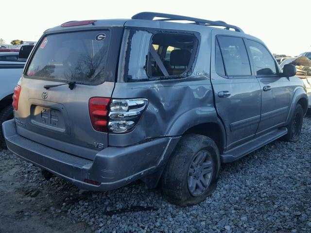 5TDZT38AX3S182286 - 2003 TOYOTA SEQUOIA LI GRAY photo 4