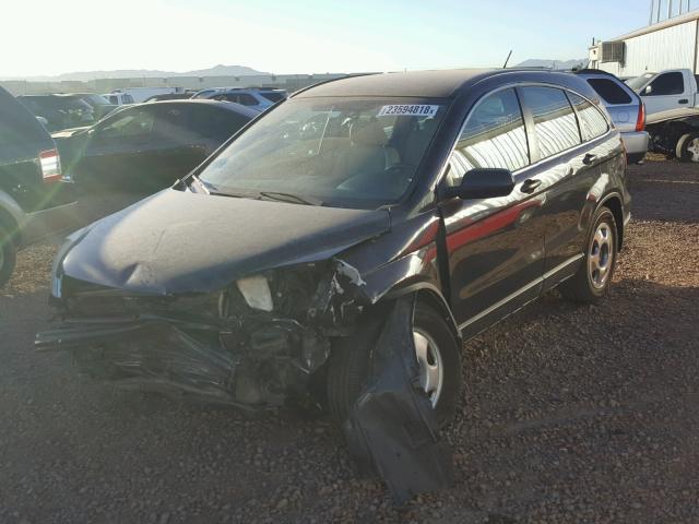 5J6RE48347L018034 - 2007 HONDA CR-V LX BLACK photo 2