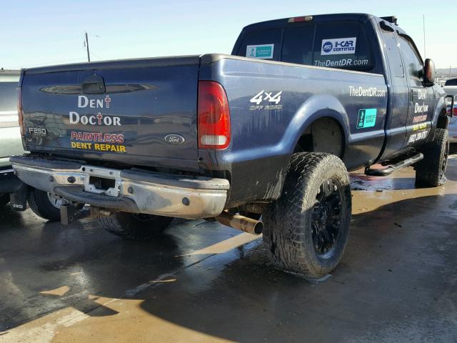 1FTNX21P94EB92682 - 2004 FORD F250 SUPER BLUE photo 4