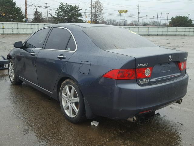 JH4CL96884C041775 - 2004 ACURA TSX BLUE photo 3