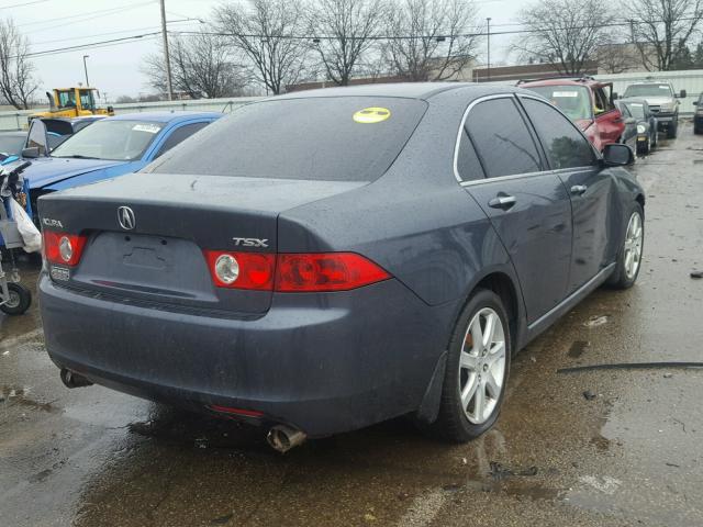 JH4CL96884C041775 - 2004 ACURA TSX BLUE photo 4