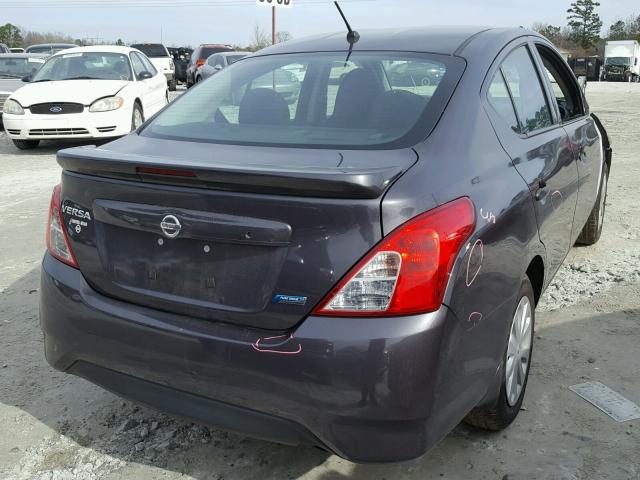 3N1CN7AP1FL834571 - 2015 NISSAN VERSA S GRAY photo 4