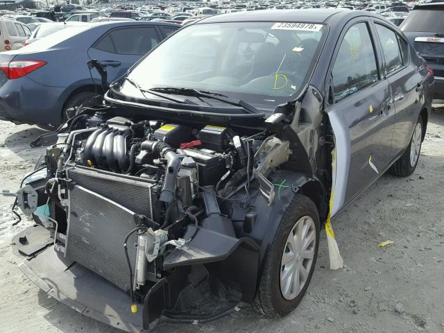 3N1CN7AP1FL834571 - 2015 NISSAN VERSA S GRAY photo 9