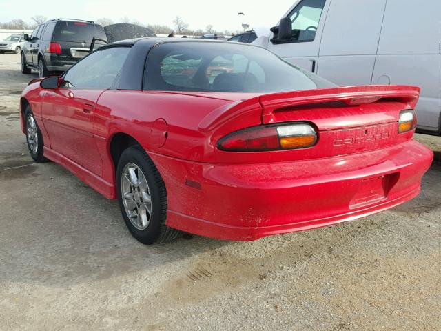 2G1FP22K722133090 - 2002 CHEVROLET CAMARO RED photo 3