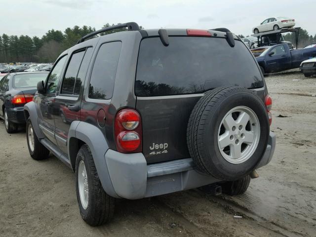 1J4GL48K46W120726 - 2006 JEEP LIBERTY SP GRAY photo 3