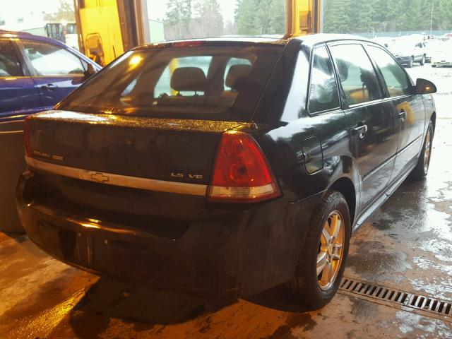 1G1ZT628X5F204256 - 2005 CHEVROLET MALIBU MAX 黑色 照片 4