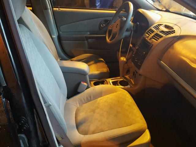1G1ZT628X5F204256 - 2005 CHEVROLET MALIBU MAX 黑色 照片 5