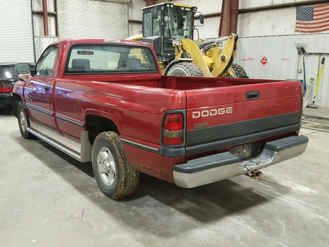 1B7HC16Y3VS231578 - 1997 DODGE RAM 1500 RED photo 3