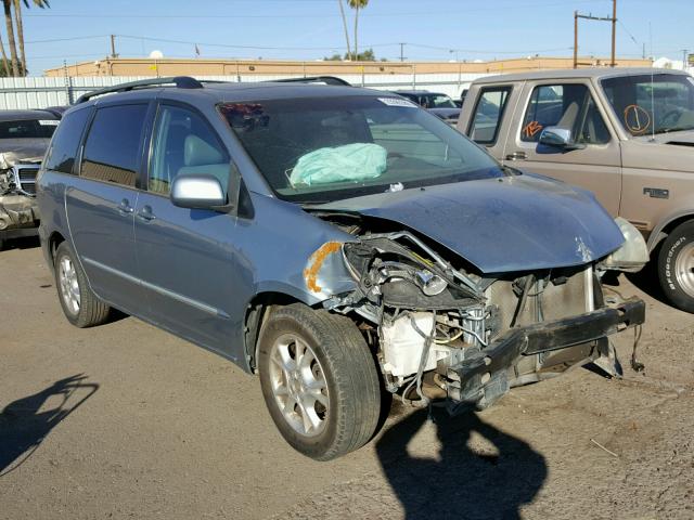 5TDZA22C04S211001 - 2004 TOYOTA SIENNA XLE BLUE photo 1