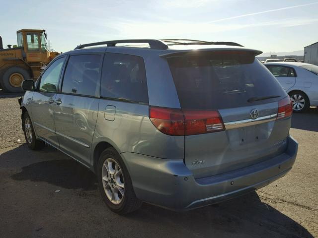 5TDZA22C04S211001 - 2004 TOYOTA SIENNA XLE BLUE photo 3