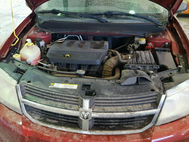 1B3LC56K58N289046 - 2008 DODGE AVENGER SX MAROON photo 7