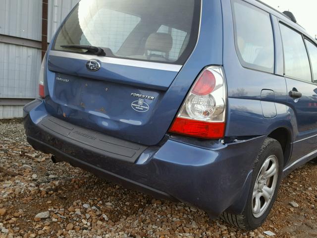 JF1SG63617H730895 - 2007 SUBARU FORESTER 2 BLUE photo 9