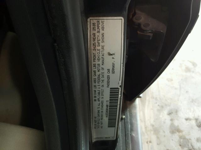 WAUED28D0XA001115 - 1999 AUDI A4 2.8 QUA BLACK photo 10