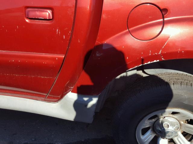 1FMZU67E11UA87218 - 2001 FORD EXPLORER S RED photo 9