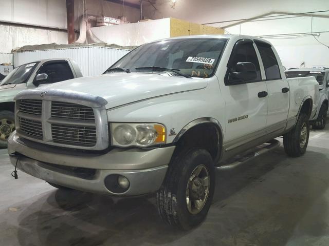 3D7KU28C84G283004 - 2004 DODGE RAM 2500 S WHITE photo 2