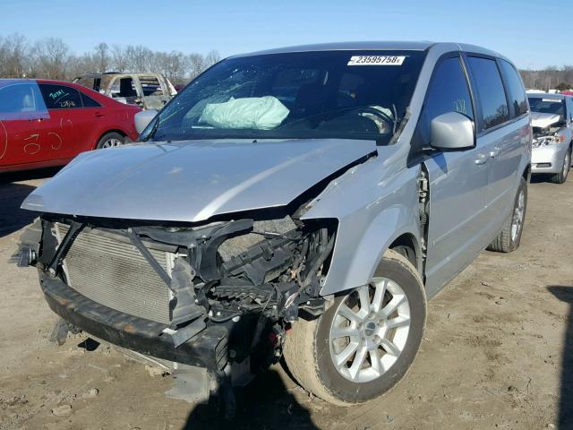 2C4RDGEG9CR130590 - 2012 DODGE GRAND CARA SILVER photo 2