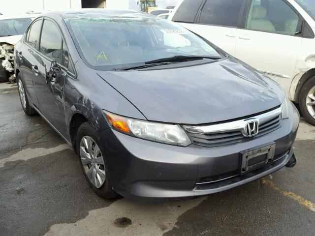 19XFB2F51CE311158 - 2012 HONDA CIVIC LX GRAY photo 1