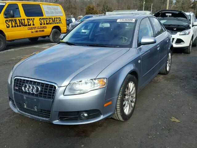 WAUDF78E18A138559 - 2008 AUDI A4 2.0T QU SILVER photo 2