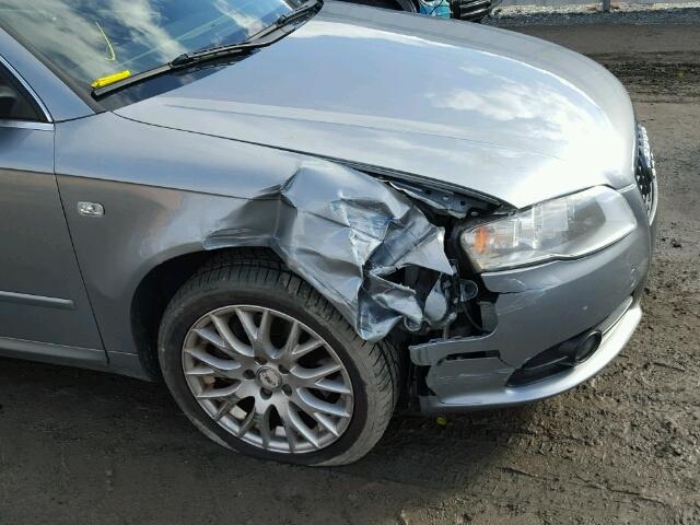 WAUDF78E18A138559 - 2008 AUDI A4 2.0T QU SILVER photo 9