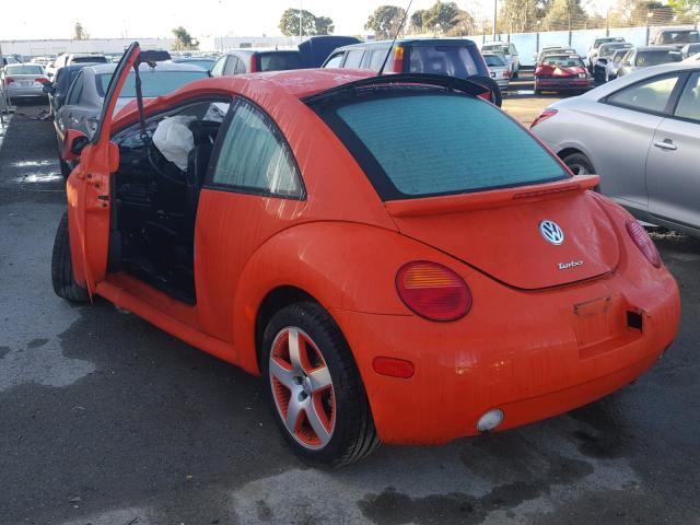 3VWCD21C82M447274 - 2002 VOLKSWAGEN NEW BEETLE ORANGE photo 3