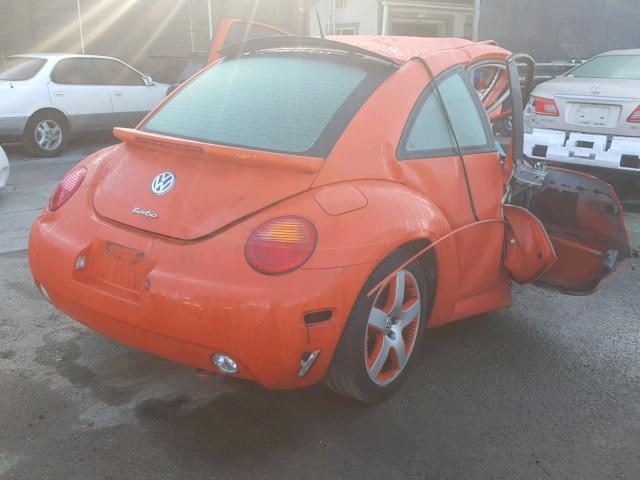 3VWCD21C82M447274 - 2002 VOLKSWAGEN NEW BEETLE ORANGE photo 4