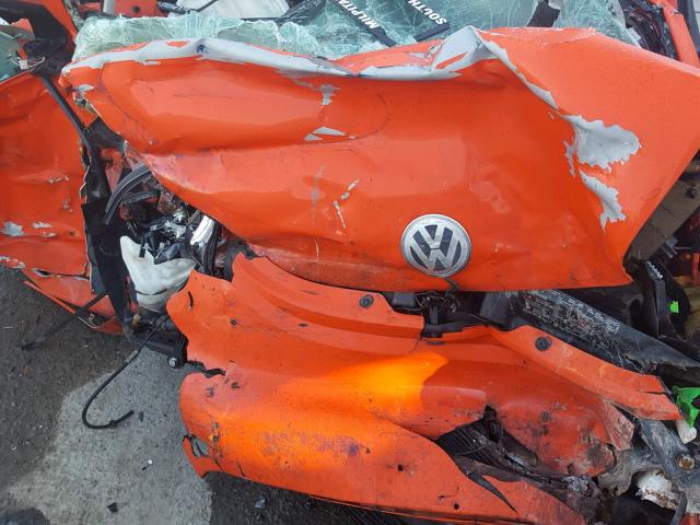 3VWCD21C82M447274 - 2002 VOLKSWAGEN NEW BEETLE ORANGE photo 7