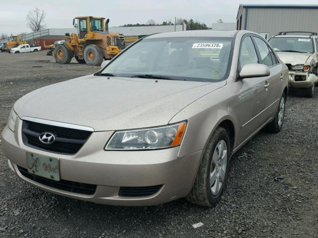 5NPET46C17H195108 - 2007 HYUNDAI SONATA GLS CREAM photo 2