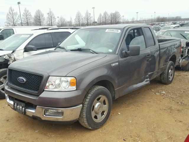 1FTPX125X5FA62809 - 2005 FORD F150 GRAY photo 2