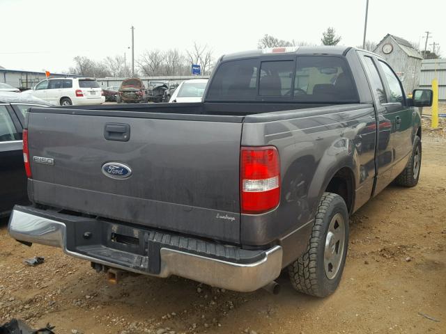 1FTPX125X5FA62809 - 2005 FORD F150 GRAY photo 4