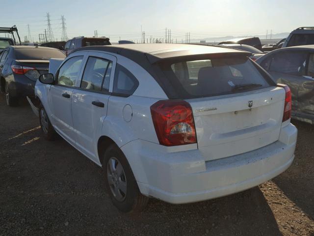 1B3HB28C27D582095 - 2007 DODGE CALIBER WHITE photo 3