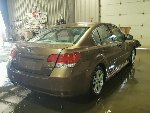 4S3BMBC66D3029175 - 2013 SUBARU LEGACY 2.5 BROWN photo 4