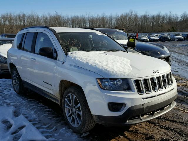 1C4NJCBA1HD185528 - 2017 JEEP COMPASS SP WHITE photo 1