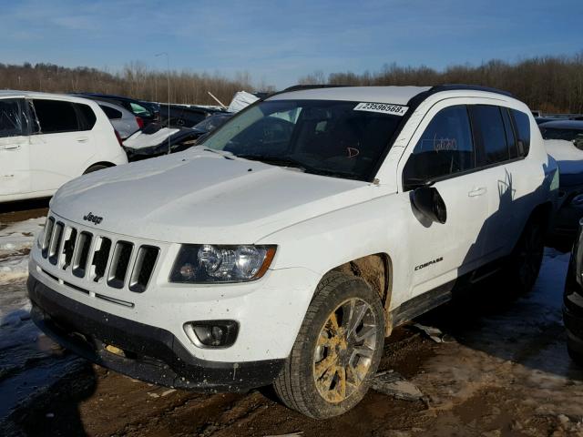 1C4NJCBA1HD185528 - 2017 JEEP COMPASS SP WHITE photo 2