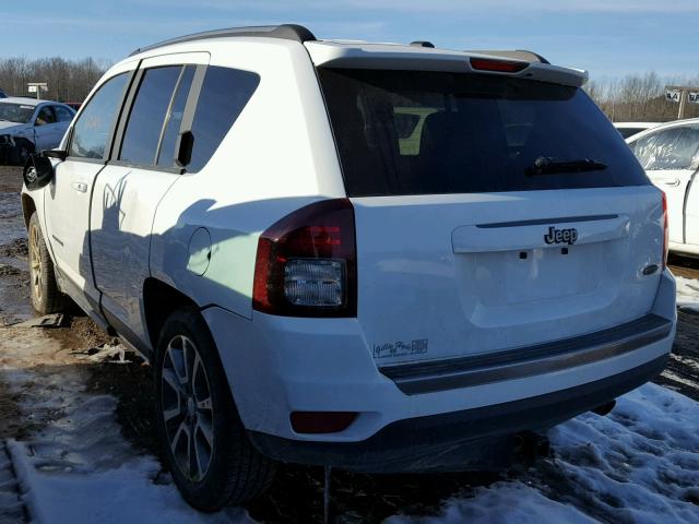 1C4NJCBA1HD185528 - 2017 JEEP COMPASS SP WHITE photo 3