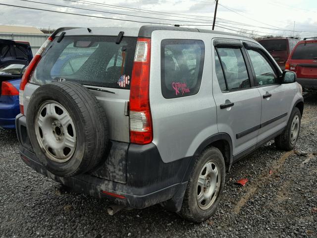 SHSRD78546U433277 - 2006 HONDA CR-V LX SILVER photo 4