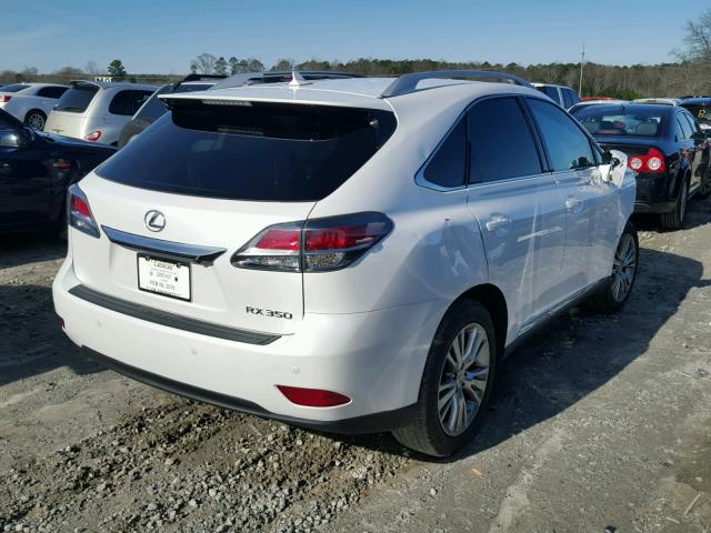 2T2ZK1BA1DC111144 - 2013 LEXUS RX 350 WHITE photo 4