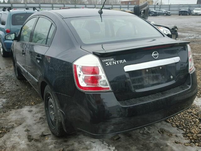 3N1AB6AP5BL696716 - 2011 NISSAN SENTRA 2.0 BLACK photo 3