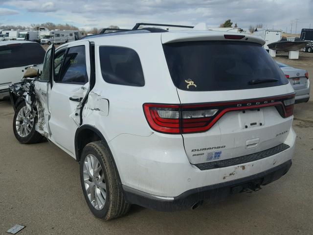 1C4RDJEG7FC156292 - 2015 DODGE DURANGO CI WHITE photo 3