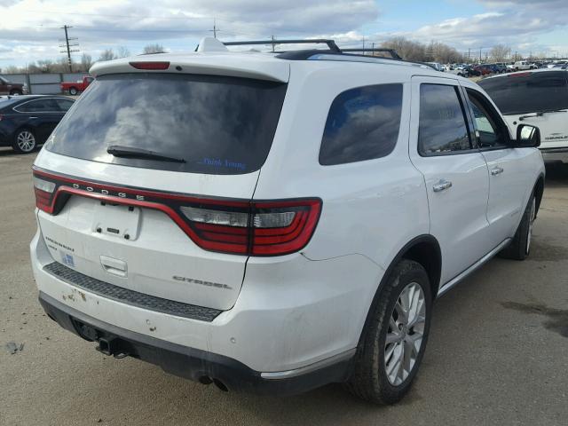 1C4RDJEG7FC156292 - 2015 DODGE DURANGO CI WHITE photo 4