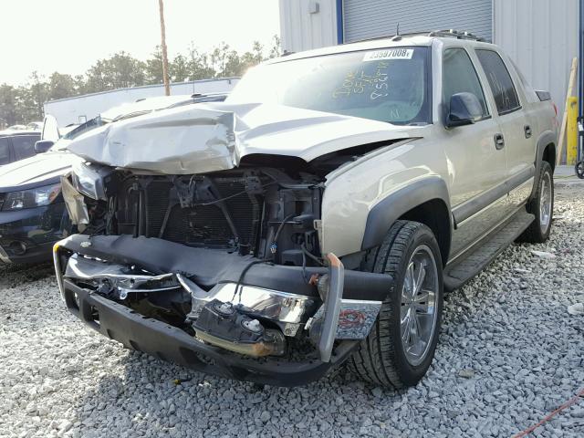 3GNEC13T83G288561 - 2003 CHEVROLET AVALANCHE BEIGE photo 2