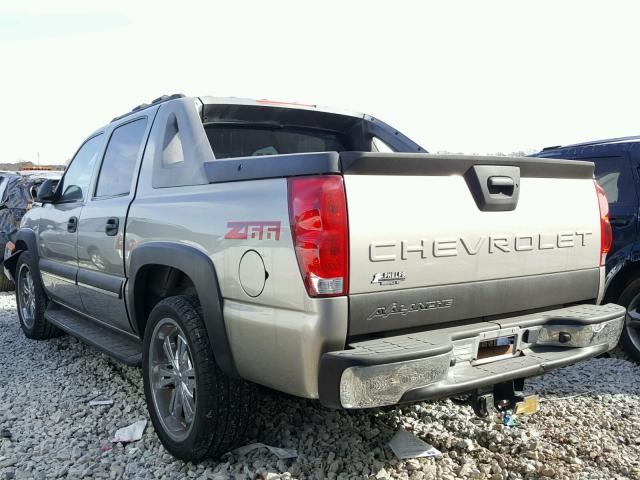 3GNEC13T83G288561 - 2003 CHEVROLET AVALANCHE BEIGE photo 3